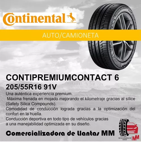 2 NEUMATICOS 205/55 R16 91V CONTINENTAL CONTIPREMIUMCONTACT 5 ENVIO GRATIS