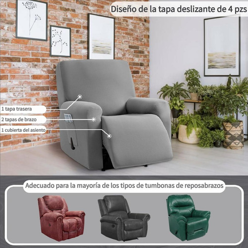Funda Elástica Para Silla Reclinable De 4 Piezas