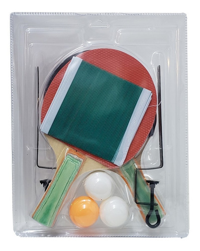 Imagen 3 de 5 de Set Juego Paletas De Ping Pong Pelotas Y Red Jeg An7700