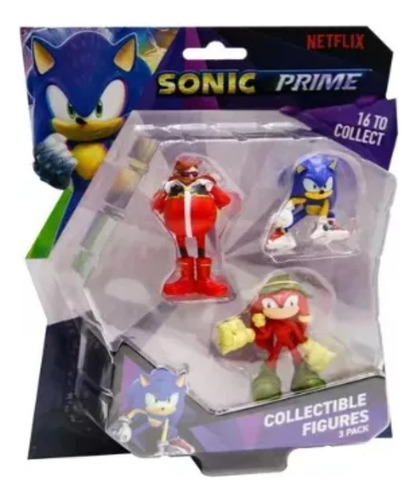Sonic Prime Pack Por 3 Figuras Coleccionables Magimundo !!!