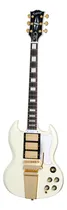 Comprar EpiPhone Les Paul Sg 1963 Custom With Maestro Vibrola Color Blanco Material Del Diapasón Ébano Orientación De La Mano Diestro