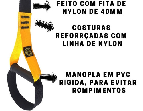 Fita De Treinamento Suspenso-funcional-pilates-kit Tipo Trx