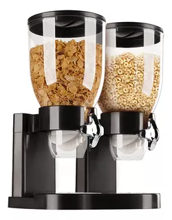 Dispensador Cereal Doble Deluxe Negro - Dc0092