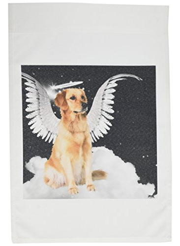 Fl_62894_1 Golden Retriever Angel Dog Sentado En Una Nu...