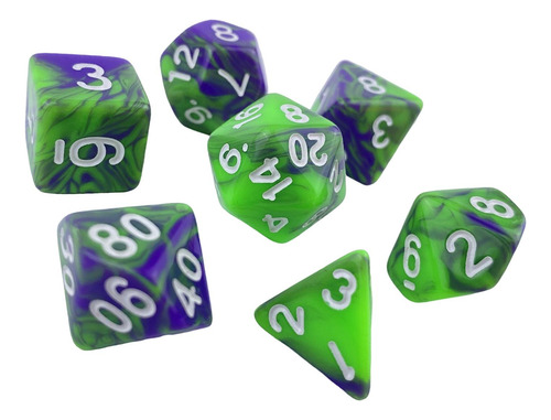 Juego De Mesa Familiar D10 D20 De Dados Acrílicos Novedosos