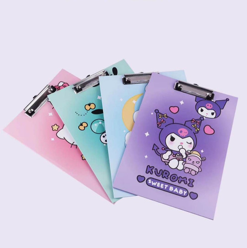 Portapapeles Con Clip De Metal Tabla Carta Hello Kitty 