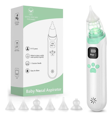 Aspirador Nasal Electrico Para Bebe Saca Mocos Limpiador