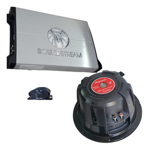 Amplificador Soundstream 1500w Clase D+subwoofer 12 1600w