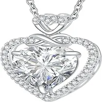 Comprar Kraus-moller - Collar De Plata Con Dije De Corazón Infinito