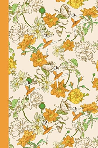 Journal Flower Dancers (yellow) 6x9  Lined Journal  Writing 