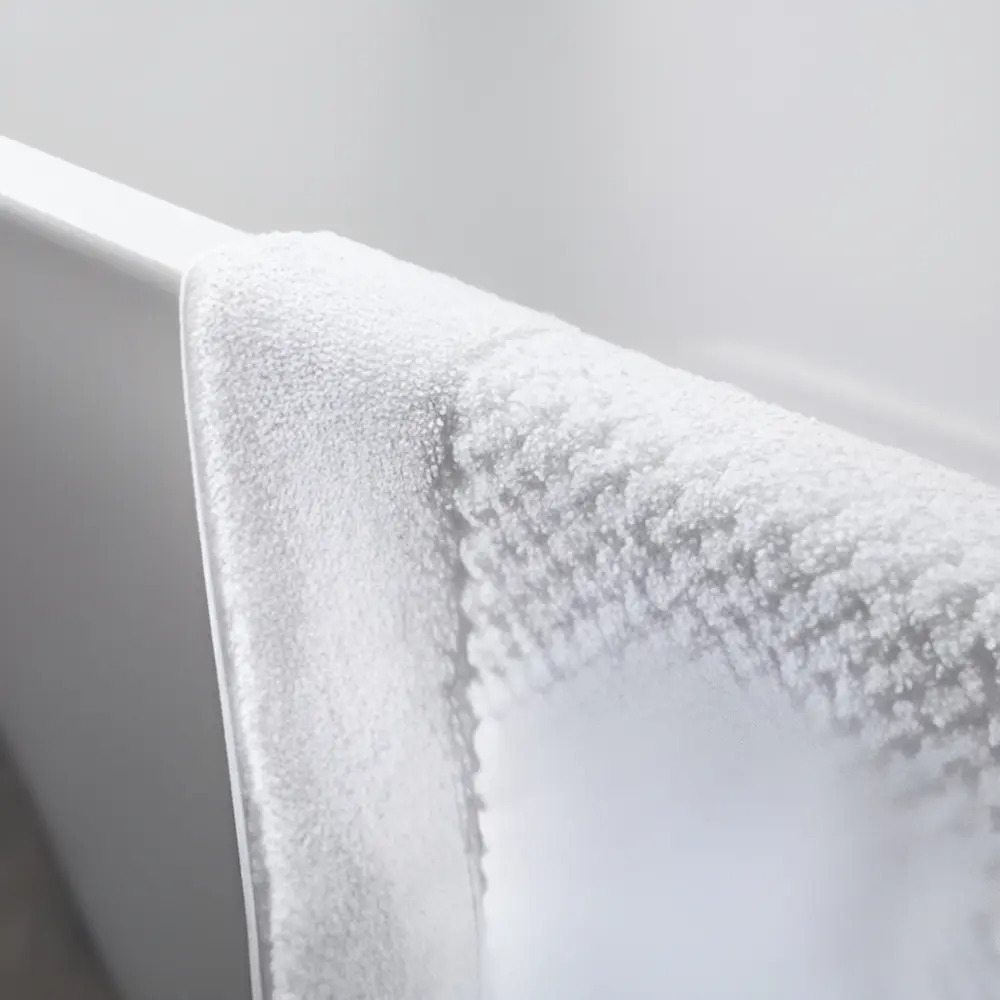 Toalha De Piso Pés Chão Banheiro 100% Algodão Buddemeyer Cor Branco