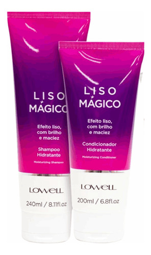 Kit Liso Mágico Lowell Sh + Cond Efeito Liso Sem Química