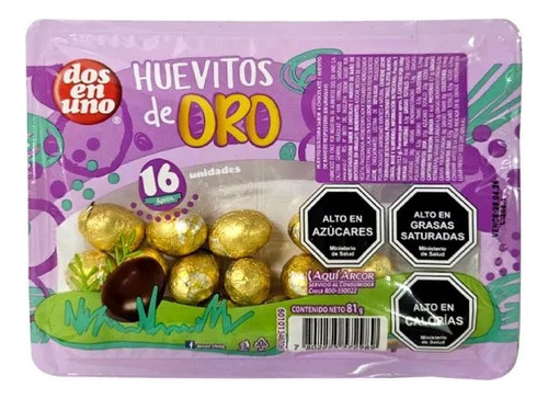 3 Bandejas De Huevitos De Chocolate Pascua Dos En Uno 