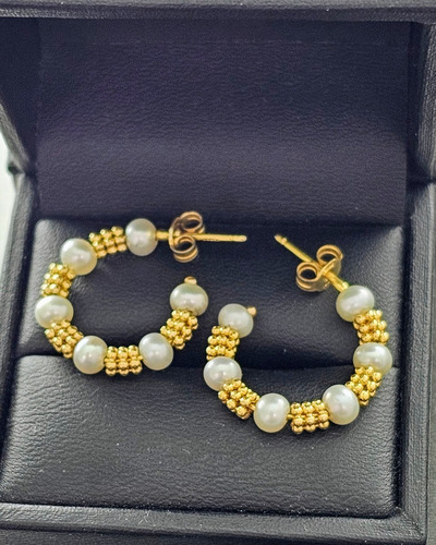 Aretes Oro 14k Italy X989 (Usado)