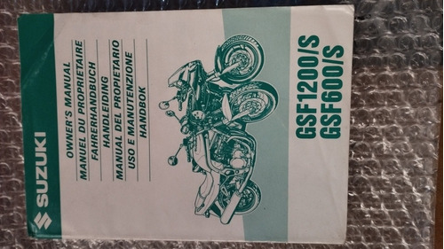 Manual Usuario Moto Suzuki Bandit Gsf 600/1200s 