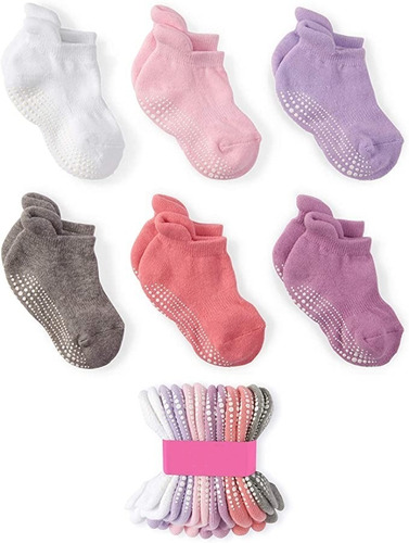 Calcetines Antideslizantes Para Bebés (12-36 Meses) 6 Pares