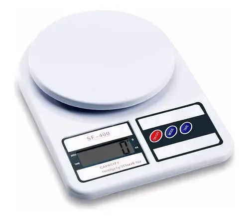 Balanza de cocina digital SQ Cozinha SF-400 pesa hasta 10kg Blanco