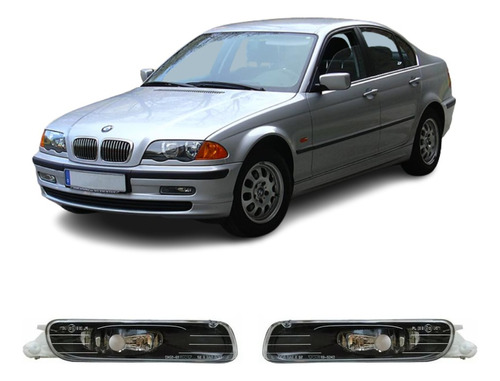 Juego Par Faro Niebla Bmw Serie 3 1999 2000 2001 S/foco