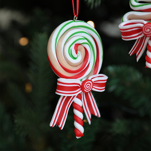 5 Piezas De Adornos Navideños Para Colgar En Forma De Pirule