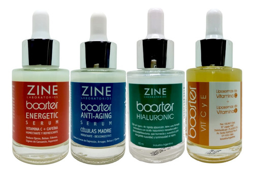 Kit Gabinete Booster Hialurony+antiage+vita C+energetic Zine