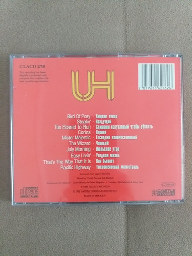 Cd Uriah Heep Live In Moscow (cam B Mockbe ) Importado (Usado)