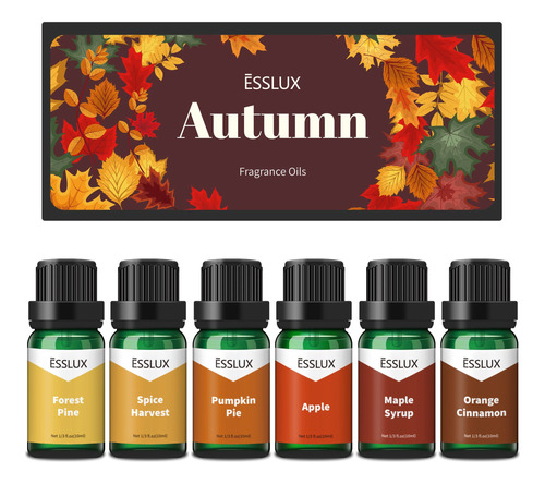 Aceite De Fragancia, Esslux Autumn Set De Aceites Perfumados