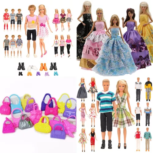 Roupa para barbie (vestido com bolsa e sapato)