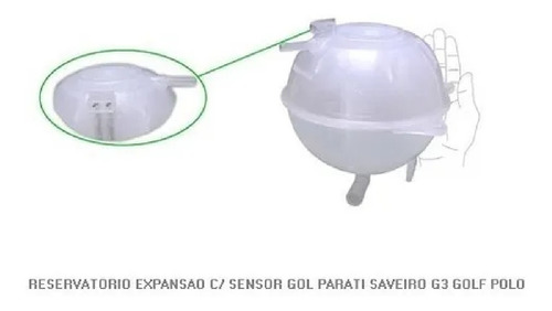 Reservatorio Radiador Golf Passat Polo 96/01 Para/sensor