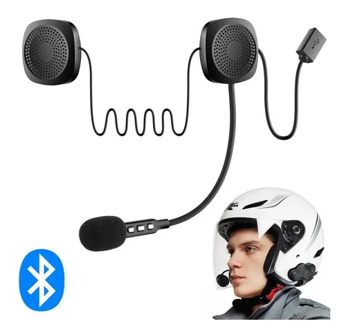 Manos Libres Bluetooth Para Moto - negro