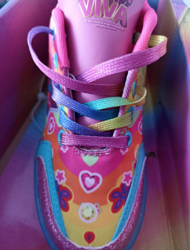 Tenis Patin Trolls Apache Talla 21 Con Luces De Colores