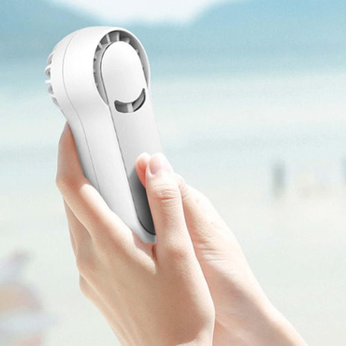 Ventilador De Mano Pequeño De Mesa Con Base, Carga Usb Para
