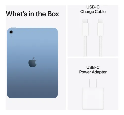 Tableta Apple iPad De 11 Pulgadas Y 256 Gb, Azul, Chip A16,