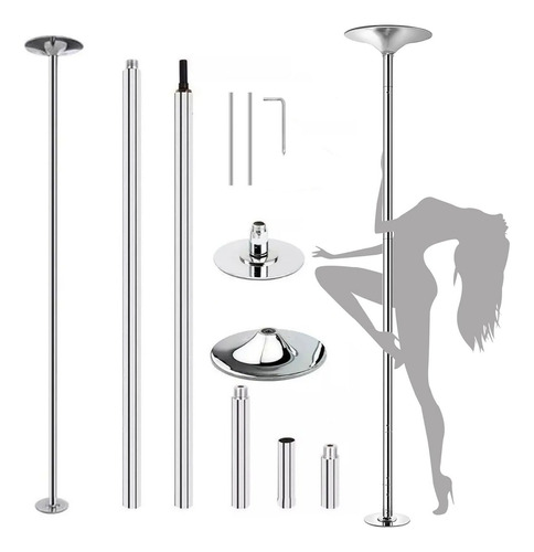Tubo Portatil Para Pole Dance Ejercicio Sensual Gym Fijo Y G