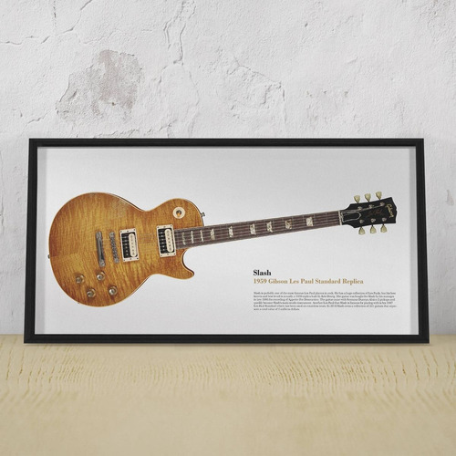 Cuadro Guitarra Slash Gibson Les Paul 30 X 60 Cm