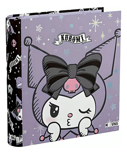 Carpeta Escolar N3 Mooving Kuromi 3 Anillos 3 X 40 Delmy