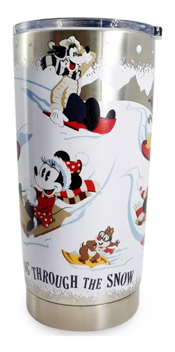 Termo Metalico Cafe Mickey & Friends Navidad Disney Envio