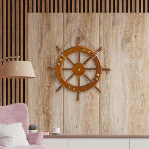 Rueda De Barco De Madera, Decoración De Pared, Timón De
