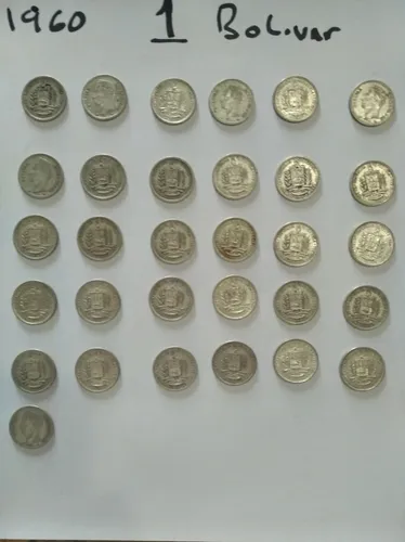 comprar Monedas Un 1   Bolívar Venezolanas  Plata  Ley 835