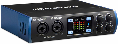 Presonus Studio Interfaz Audio Usb-c 2 Preamplificador