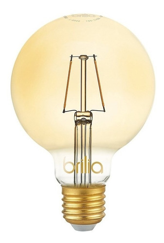 Lâmpada Filamento Led G95 2,5w 2000k Amarelo Vintage Brilia Cor da luz Âmbar 110V/220V