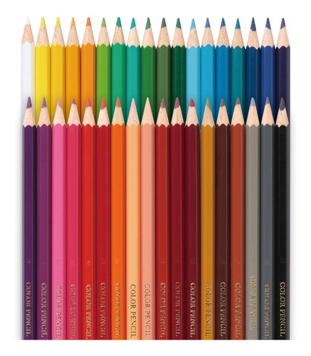 Imagen 2 de 3 de Lápices De Colores Pentel Caja 36 U