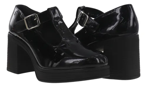 Zapatos tacon punta redonda clearance