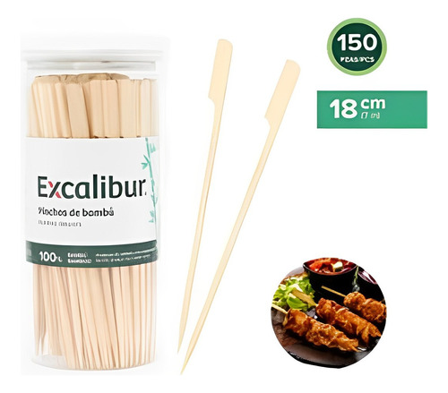 Pinchos De Bambu Excalibur 150pzas 