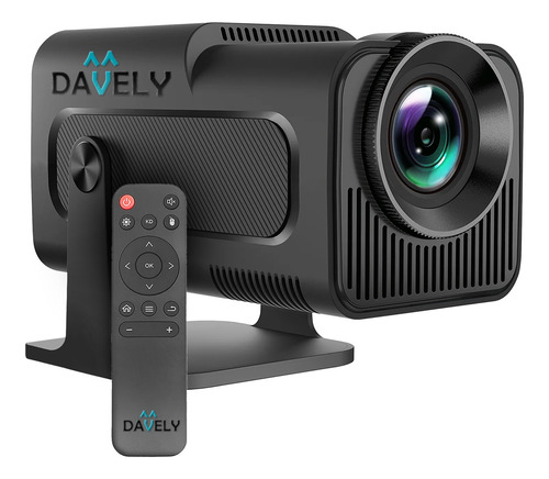 Mini Projetor Hy320 Davely Smart Tv Bluetooth5 Wifi6 4k 390ansi Android Preto 110v/220v