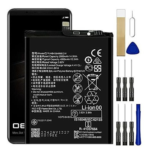 Batería Reemplazo Hb436486ecw Huawei P20 Pro Duos