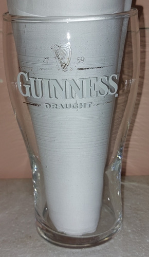 Vaso De Cerveza Guinness Logo Ambos Lados