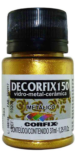 Tinta Decorfix 150 Metálico 393 Ouro 37ml