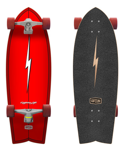 Simulador De Surf Skateboard Surfeeling Lightning Bolt