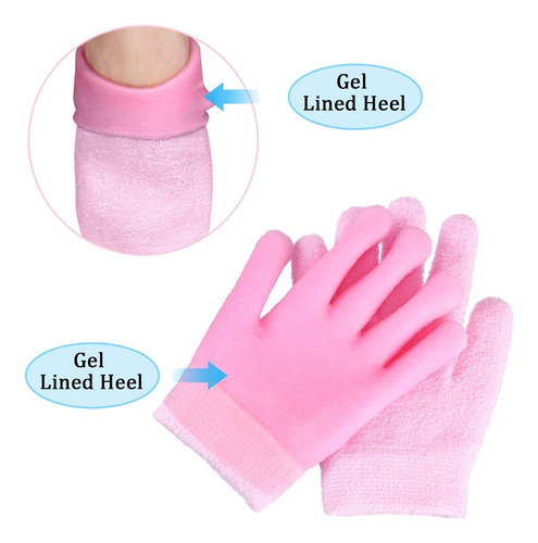 Set De Calcetines Y Guantes De Gel Humectante Para Manos Y P