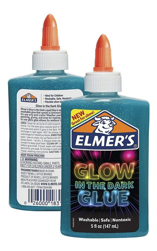 Pegamento Elmers  Brilla En Oscuridad Para Slime 147ml Febo